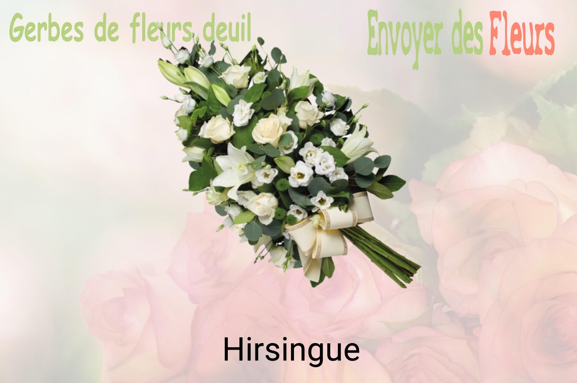 Gerbe de fleurs de deuil livrée à Hirsingue